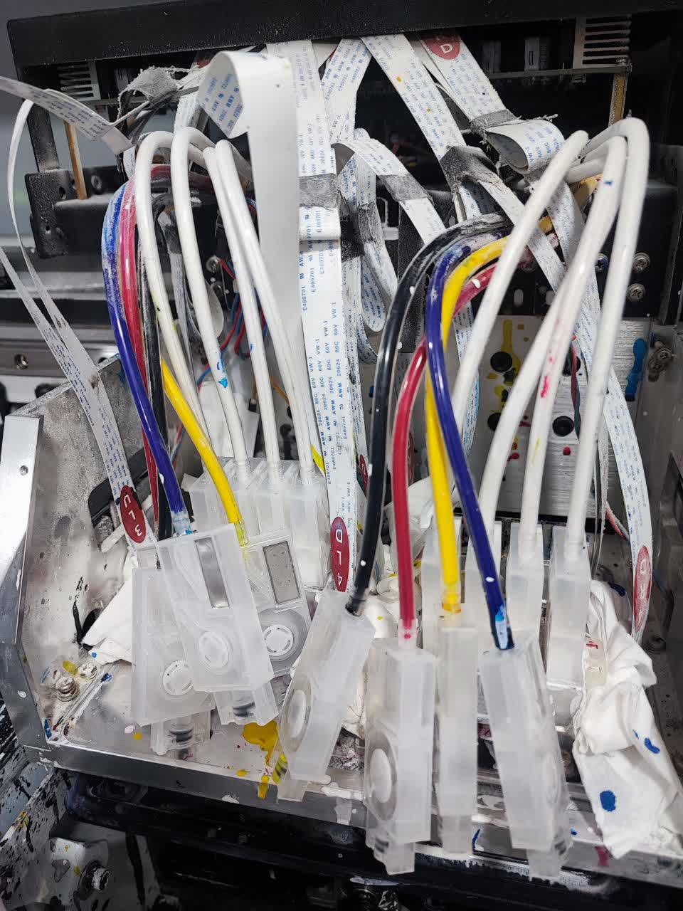 آموزش تعویض و هواگیری دمپر اکوسالونت یووی و یووی دی تی اف dtf uvdtf سابلیمیشن هد i3200 i1600 dx5 dx7 xp600 